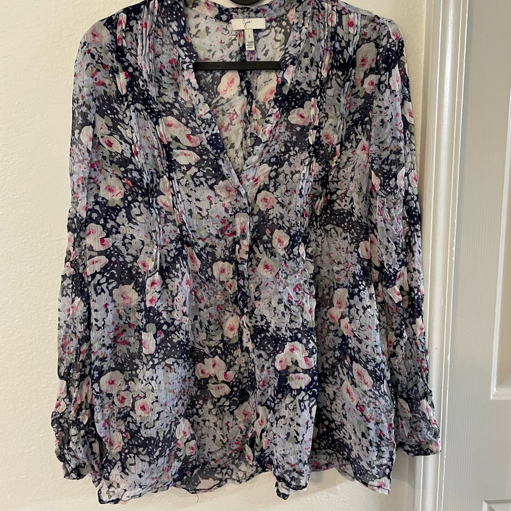 Joie Silk Floral Blouse
